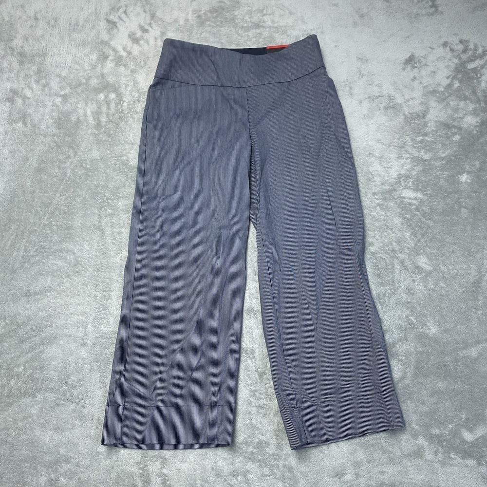 S.C.& CO. Women's M Tummy Control Pants Navy e1091